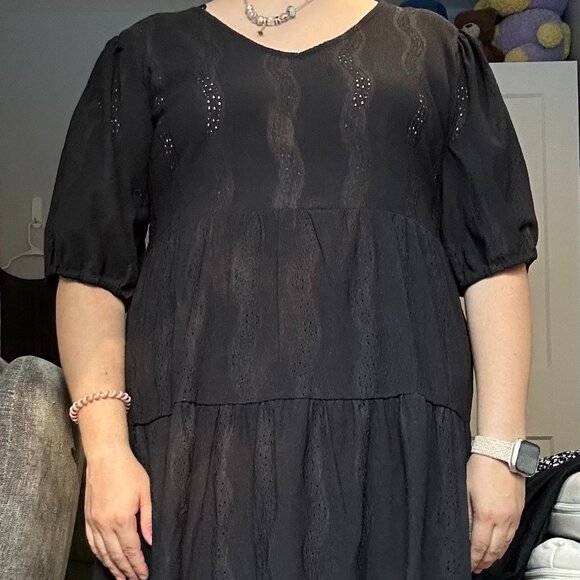 Black Midi Dress - Picture 2 of 4